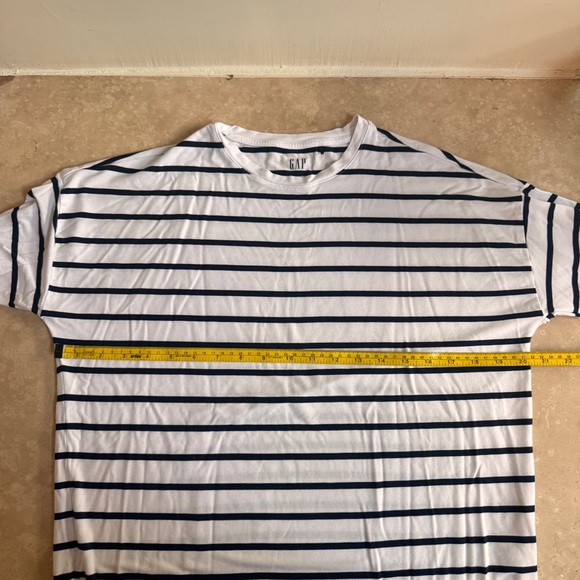 GAP Black Stripe Long Dolman Sleeve Round Neck Womens Size M Tee Shirt - Picture 6 of 12